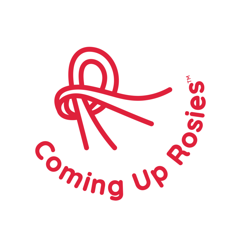 Coming Up Rosies logo.